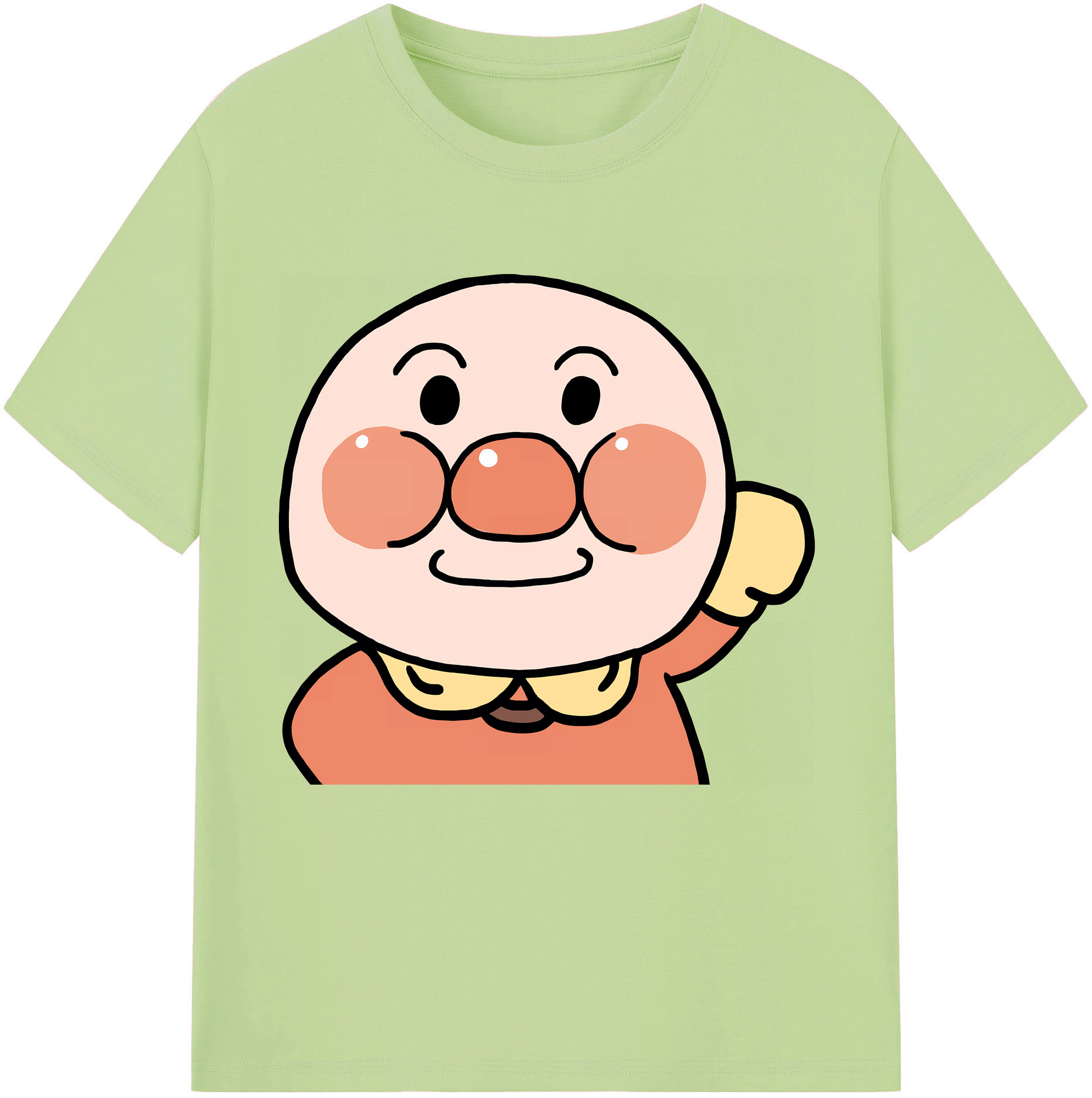（画像用） アンパンマン Anpanman 綿100％半袖Tシャツ（フロントプリント）